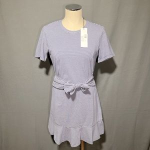 Parker NY Tessa Blue White Stripe Dress